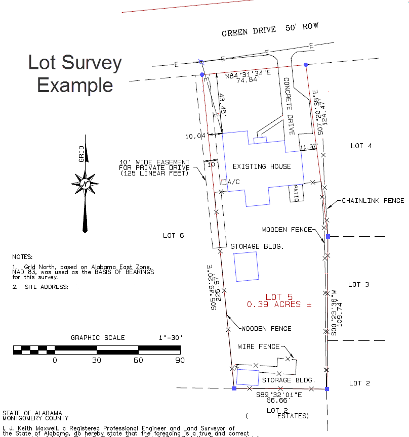 Lot Survey Example