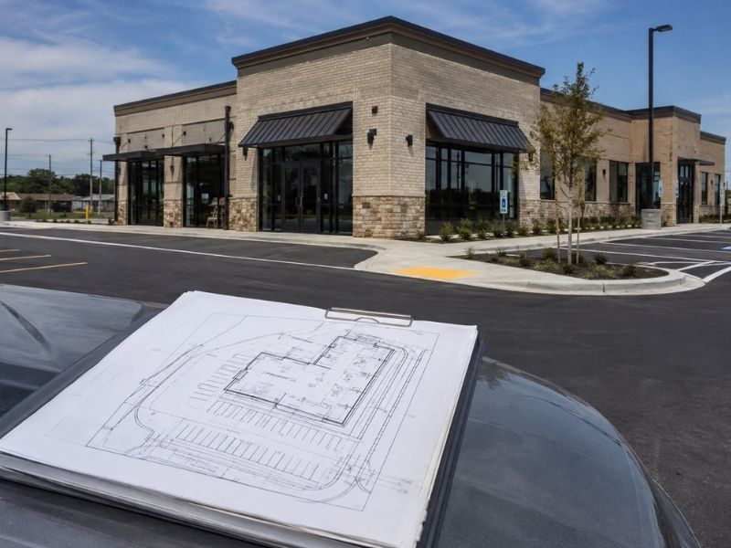 commercial property surveyor oklahoma | Oklahoma City Land Surveying Commercial property surveyor review for a business site before opening in Oklahoma